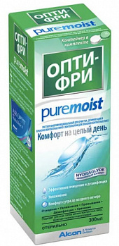 Opti-Free Puremoist (300 мл.) раствор + контейнер для линз